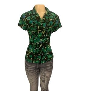 SAGHARBOR Sz 12 Women Button Down Shirt